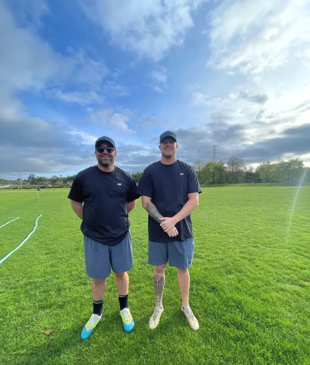 Photo of two sports coaches at UNSW sports programme - Papamoa